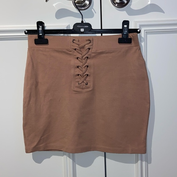 Forever 21 Pink/Beige Mini Skirt - Picture 1 of 2